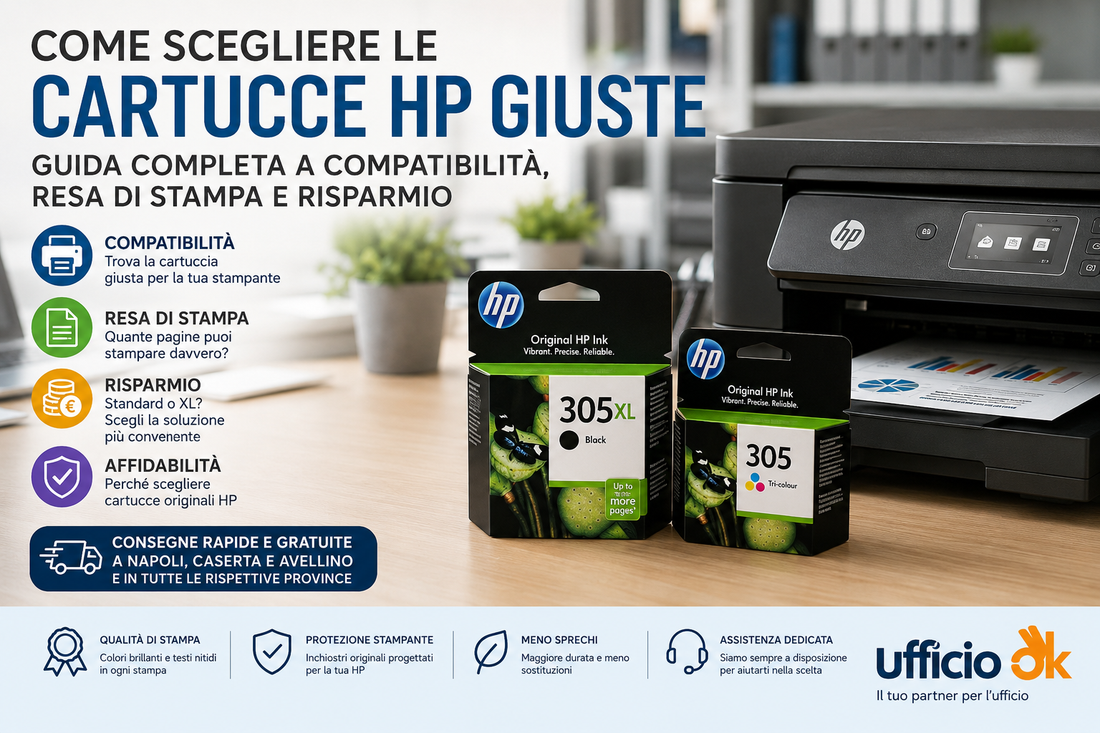 Come scegliere le cartucce HP giuste: guida completa a compatibilità, resa di stampa e risparmio