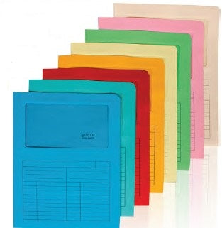 Cartelline con Finestra Colorate