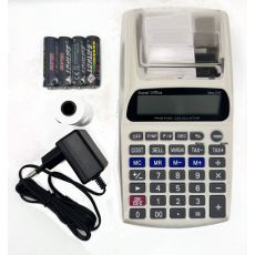 CALCOLATRICE ROYAL OFFICE FMS 210 PORTATILE SCRIVENTE 12 CIFRE NERO