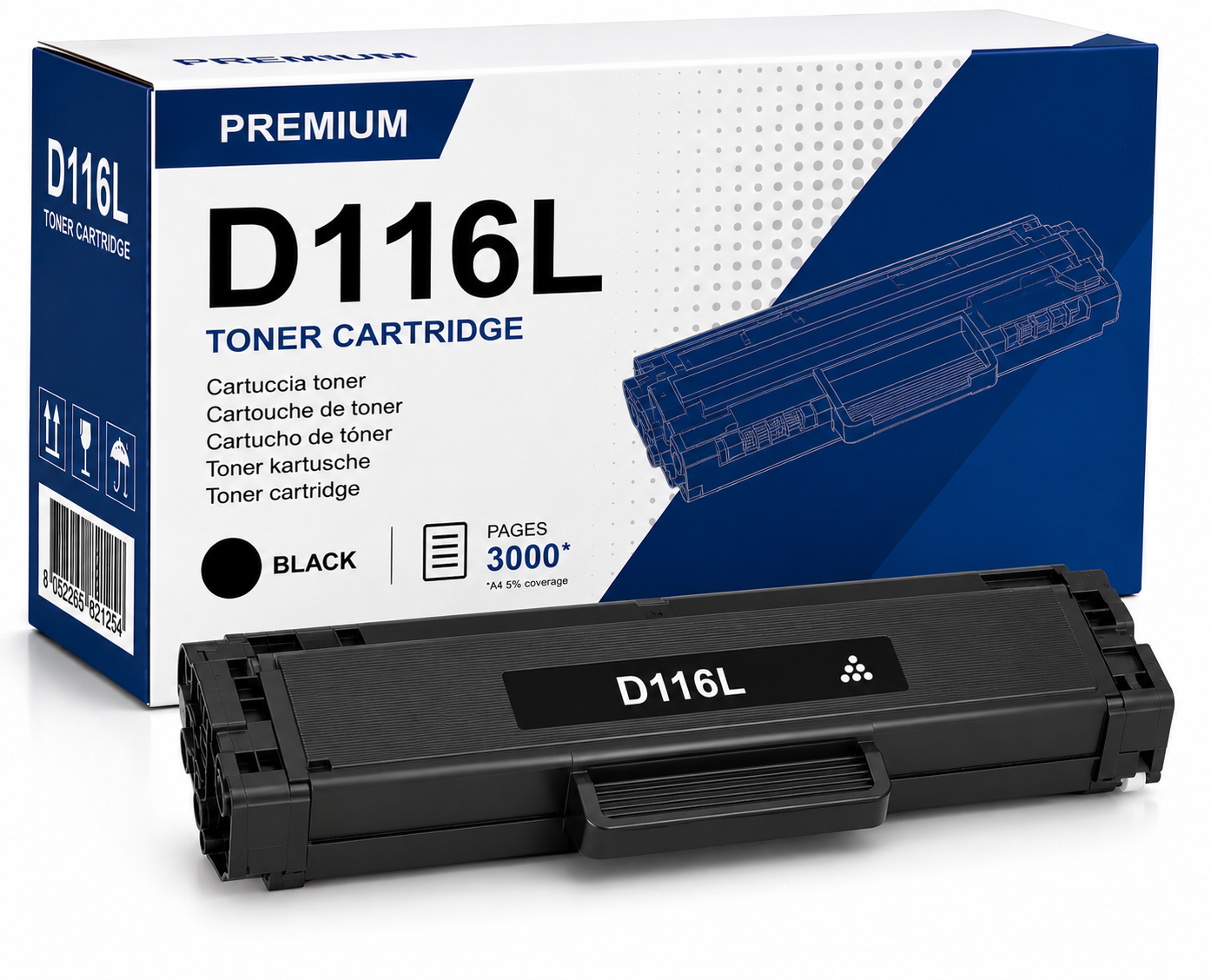 Toner Compatibile Samsung D116L Nero Alta Capacità per SL-M2625 M2675