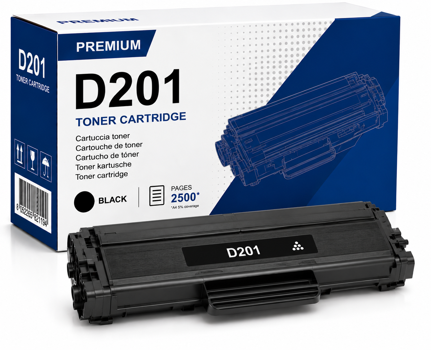 Toner Compatibile Samsung D201L Nero per ProXpress M4020 M4070
