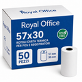 Rotoli Carta Termica 57x30 BPA Free per POS e Registratori di Cassa – Alta Qualità