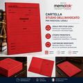 Cartella Studio dell'Avvocato Memotak Rosso 25x34 cm 100 Pezzi
