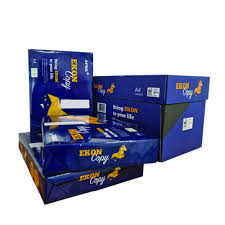 Confezione scatola intera da 5 risme di carta bianca ultra-leggera Ekon formato A4 da 70gr per stampanti ufficio e fotocopie