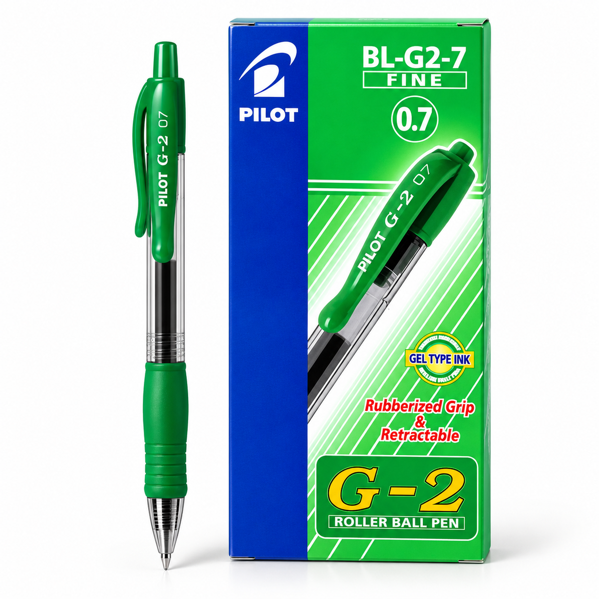 Pilot G-2 07 verde con confezione