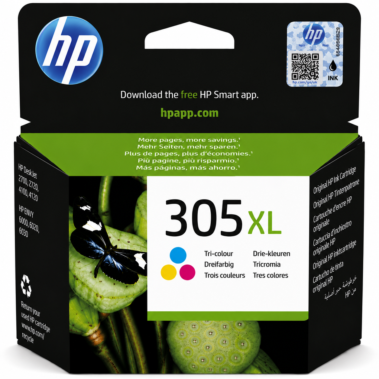 Cartuccia Originale HP 305XL Colore - 3YM63AE Alta Capacità