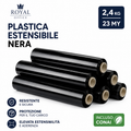 Pellicola Estensibile Nera Royal Office 2,4 Kg 23 My Incluso CONAI