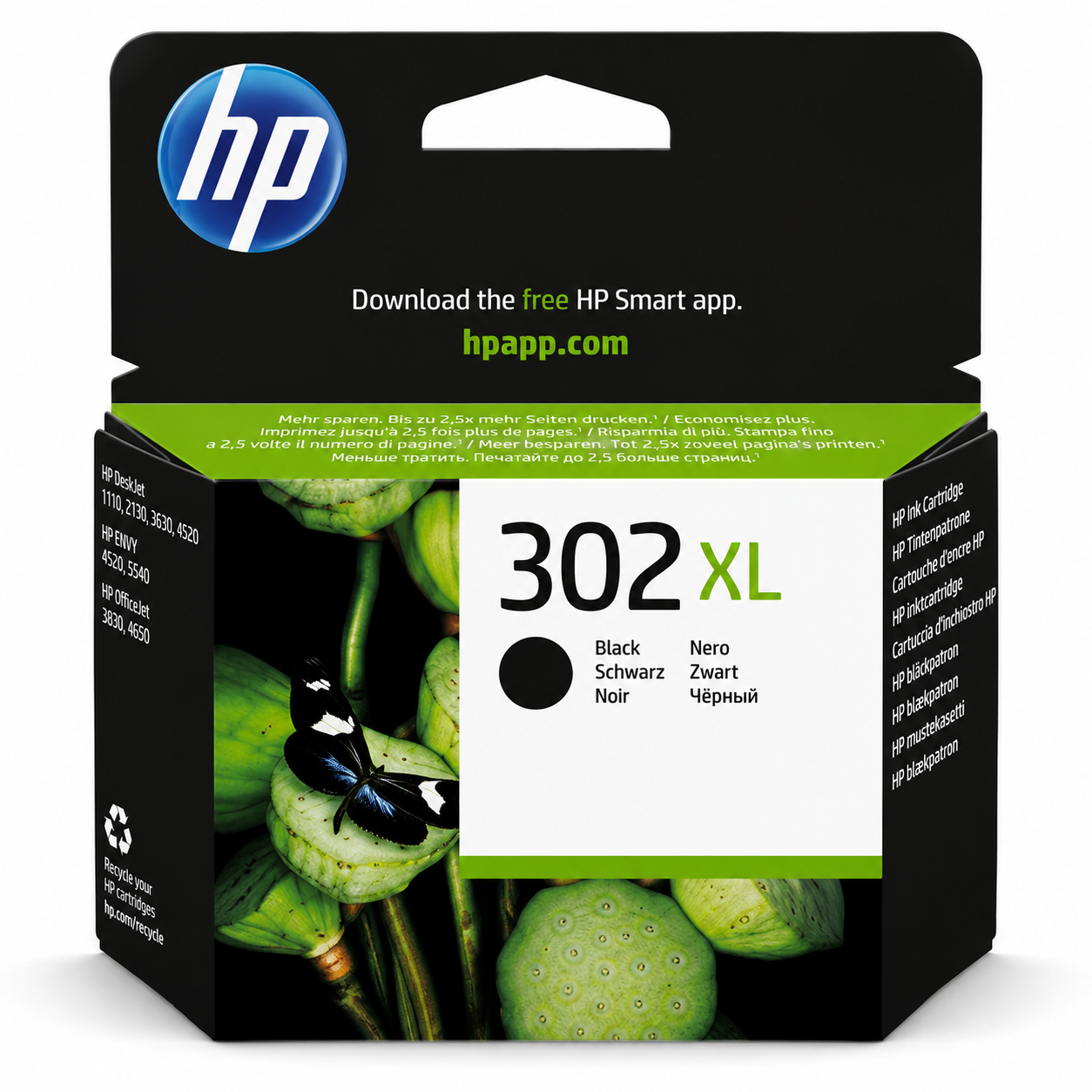 Cartuccia Originale HP 302XL Nera - F6U68AE Alta Capacità