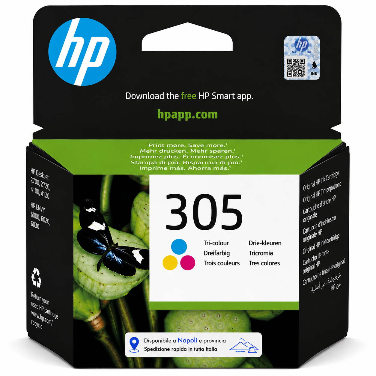 Cartuccia Originale HP 305 Colore - 3YM60AE