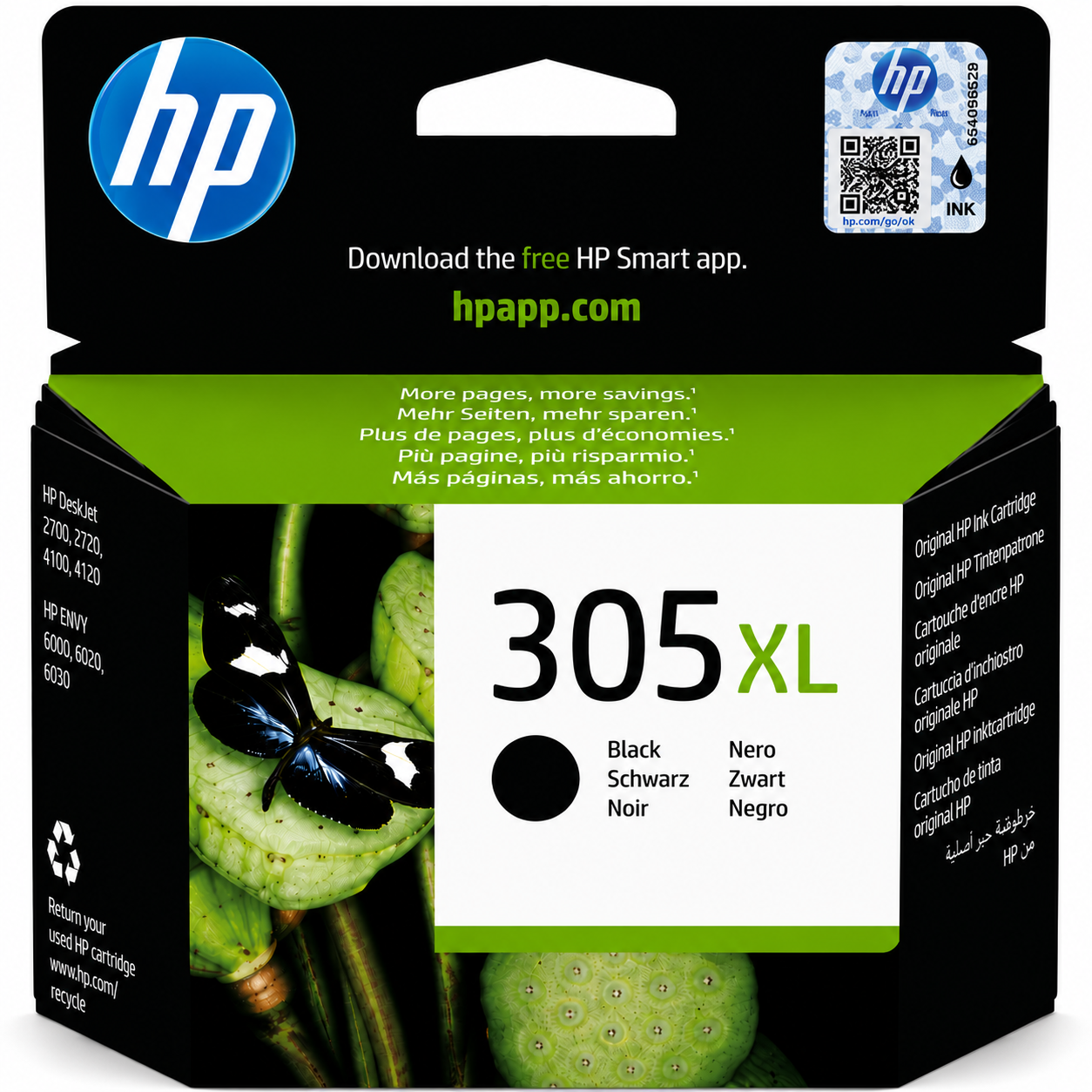 Cartuccia Originale HP 305XL Nera - 3YM62AE Alta Capacità
