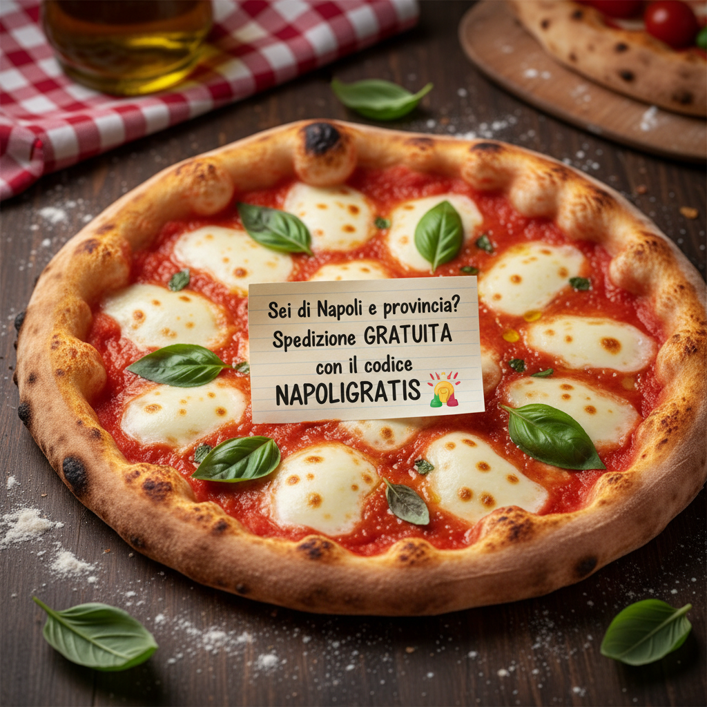 Pizza con annuncio NAPOLIGRATIS