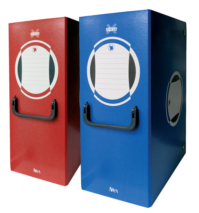 Porta Progetto con maniglia dorso 20 Rosso